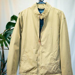 SOLD - Polo Ralph Lauren Tan Zip-Up Jacket
